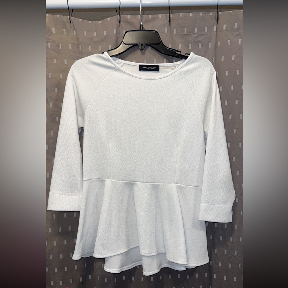 White Ivanka Trump blouse size medium